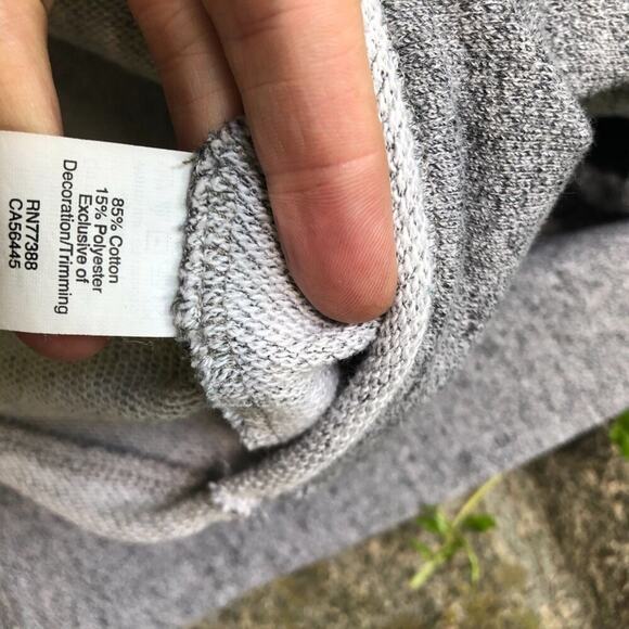 Madewell Pullover Big Sky Montana Postcard Crop Sweatshirt Crew Grey xxs - Picture 7 of 7